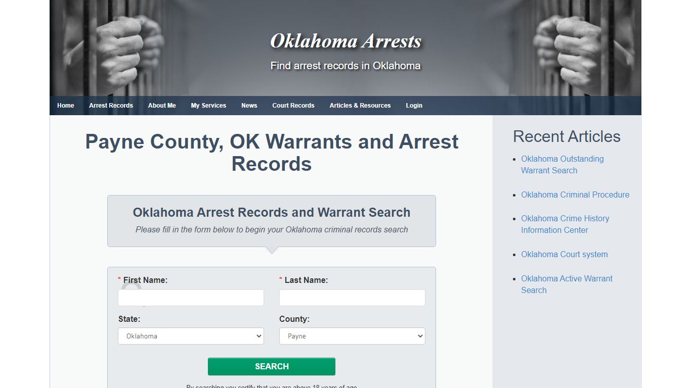 Payne County, OK Warrants and Arrest Records - Oklahoma Arrests